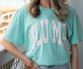 LULU MAC Camo Logo Mint Tee